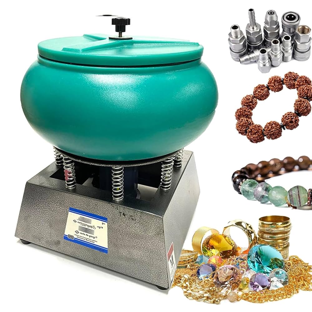 Amazon | 17インチ大型振動バレル研磨機、350W振動タンブラー